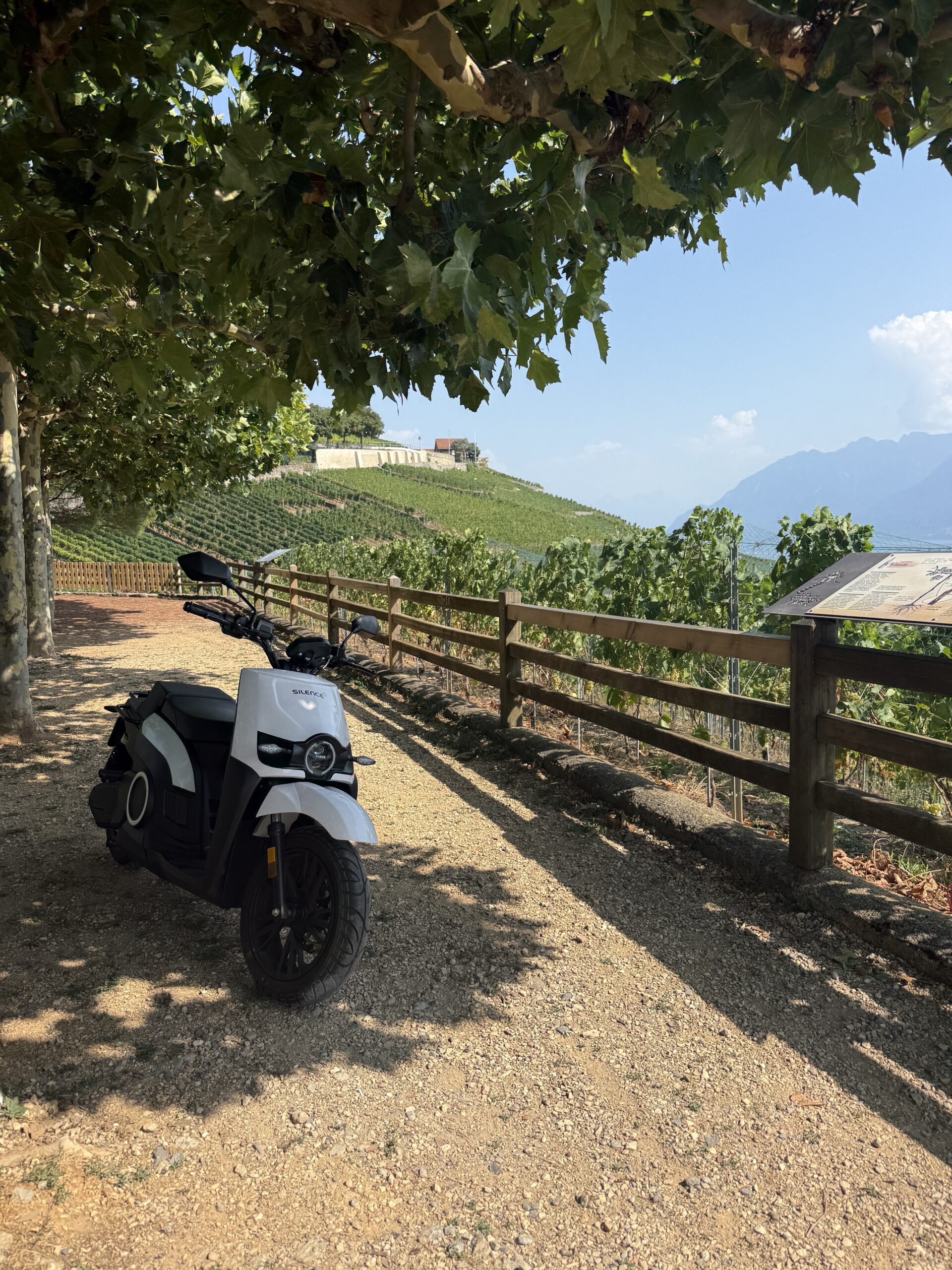 Balade en scooter électrique avec vue sur le lac
